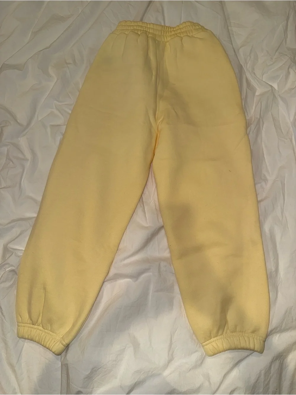 Yellow Fleece Kids Pajama Bottoms - Cozy Elastic Waist